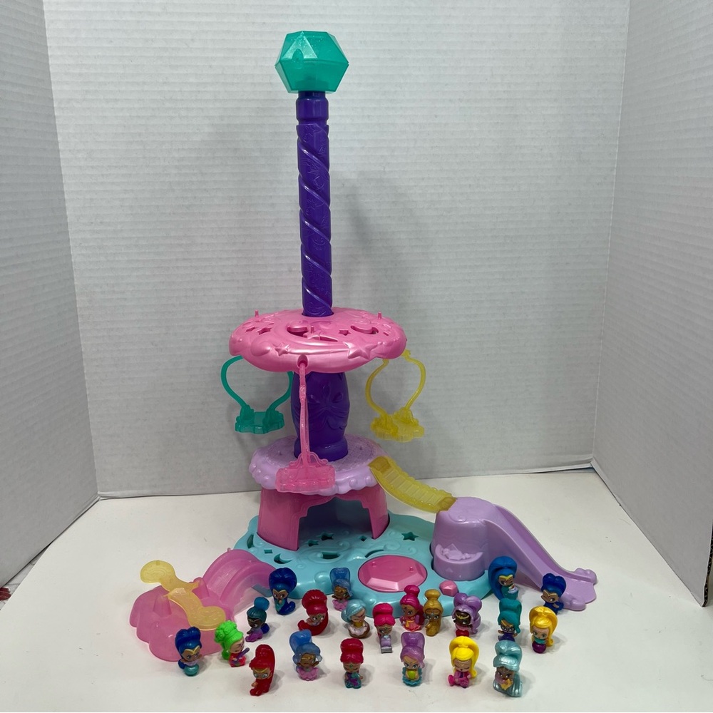 SHIMMER AND SHINE teenie genies zahracorn play park playset with figures